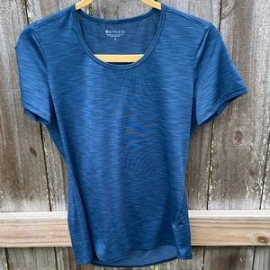 Athleta Training Short Sleeve Shirt Navy Dark Blue Women’s Small